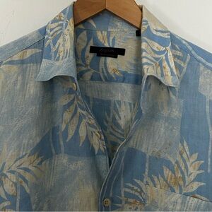 Zegna Sport Men’s XXL Vintage Short Sleeve Tropical Pattern Shirt